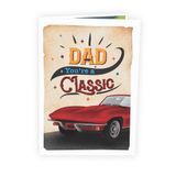  Red Classic Car Pop Up Card 