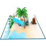  Retro Camper Pop Up Card 
