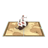 Santa Maria Ship Pop Up Card 
