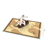  Santa Maria Ship Pop Up Card 