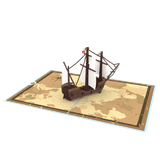  Santa Maria Ship Pop Up Card 