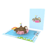  Sloth Pop Up Card 