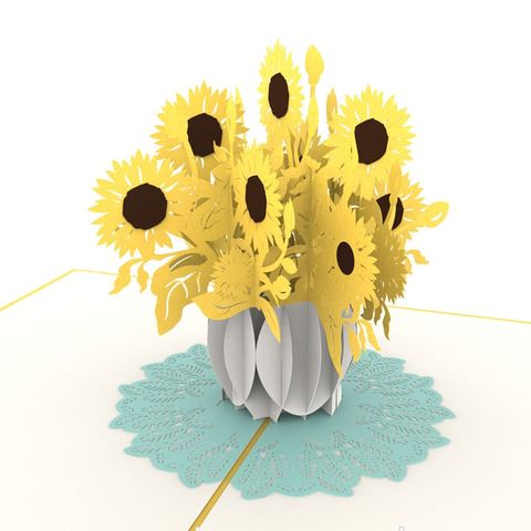  Sunflower Vase Pop Up Card 