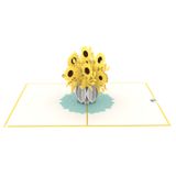  Sunflower Vase Pop Up Card 