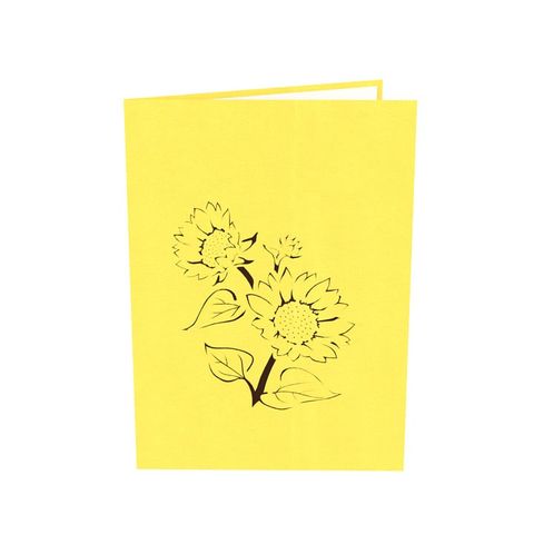  Sunflower Vase Pop Up Card 