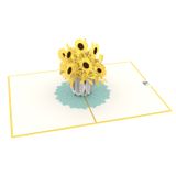  Sunflower Vase Pop Up Card 