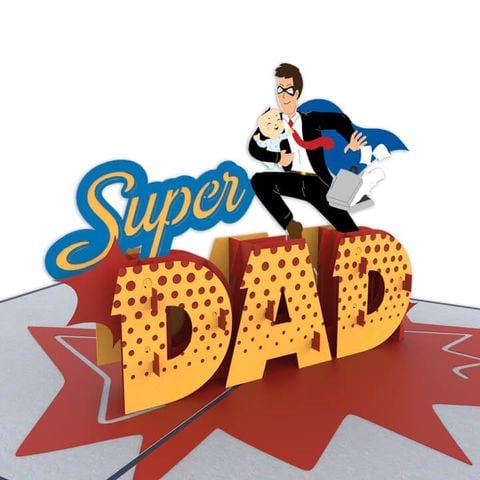  Super Dad Pop Up Card 