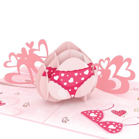  Romantic Lingerie Pop Up Card 