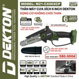  hân Máy Cưa Xích Pin Dekton 6 Inch M21-CX06CP 