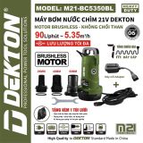  Thân máy bơm chìm 21V DEKTON M21-BC5350BL 
