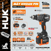  Bộ máy Khoan Pin HUK GEN 3 G3-F200LUX ( 01máy + 2 pin 6ah + 1 sạc 