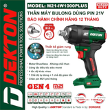  Thân máysiết mở Bulong Dekton M21-IW1001XPLUS 