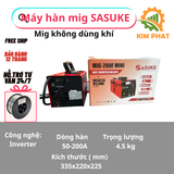  Máy Hàn MIG 200F MINI 2 Chức Năng Sasuki không dùng khí 