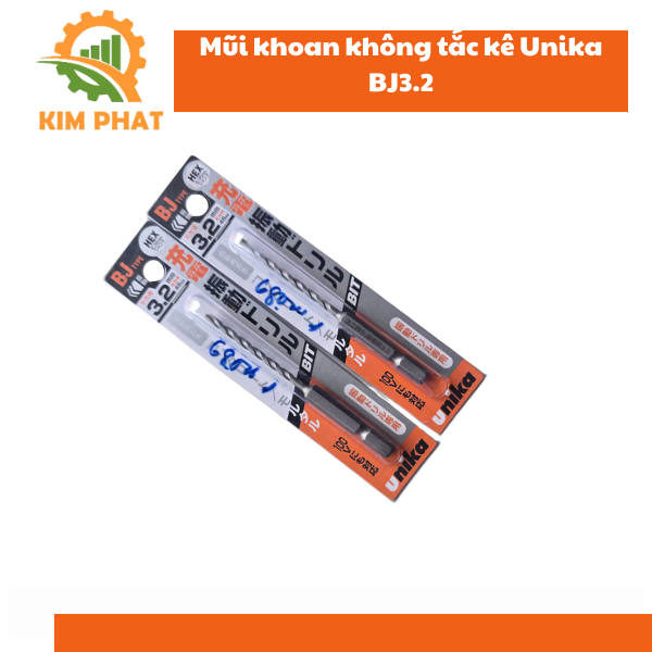  Mũi khoan bê tông 3.2mm Unika BJ 3.2 x 90 đuôi lục giác 