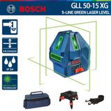  Máy Cân Mực Laser Tia Xanh Bosch GLL 50-15 XG 