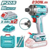  🔧 Bộ Máy Vặn Vít Dùng Pin 20V TOTAL TIRLI2023/Combo 2 Pin + 1 Sạc 