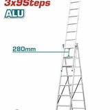  Thang Nhôm Xếp Kéo Dài 3 Đoạn WLD6H39 