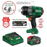  🔩 Combo Máy Siết Bu Lông Dùng Pin 21V Dekton M21‑IW1650PRO 