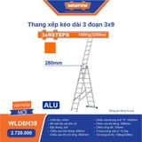  Thang Nhôm Xếp Kéo Dài 3 Đoạn WLD6H39 