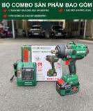  🔩 Combo Máy Siết Bu Lông Dùng Pin 21V Dekton M21‑IW1650PRO 