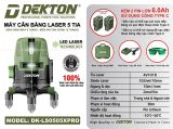  Máy Cân Chỉnh Laser 5 Tia Dekton DK-LS0503XPRO 