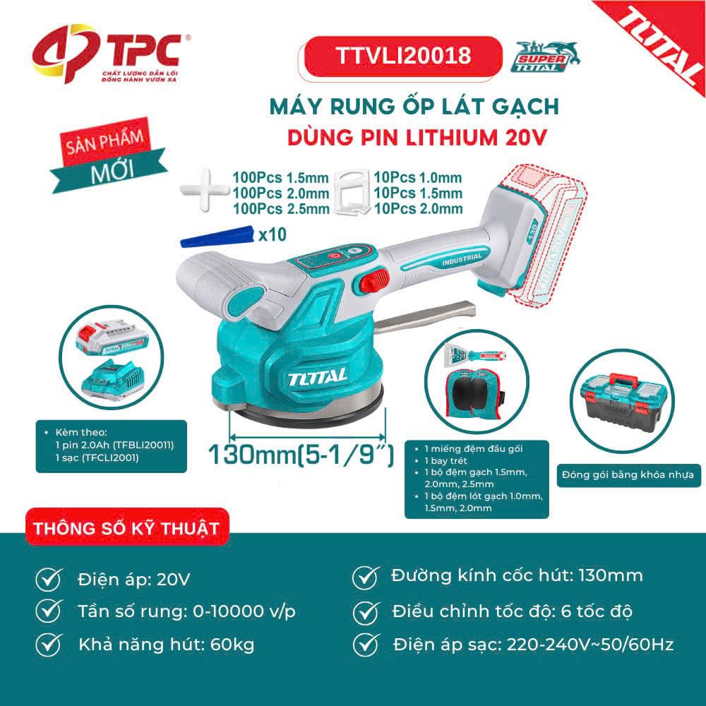  MÁY RUNG ỐP LÁT GẠCH TOTAL TTVLI20018 
