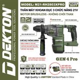  Thân máy khoan đục 3 chức năng Dekton M21-RH2803Xpro Gen 4 