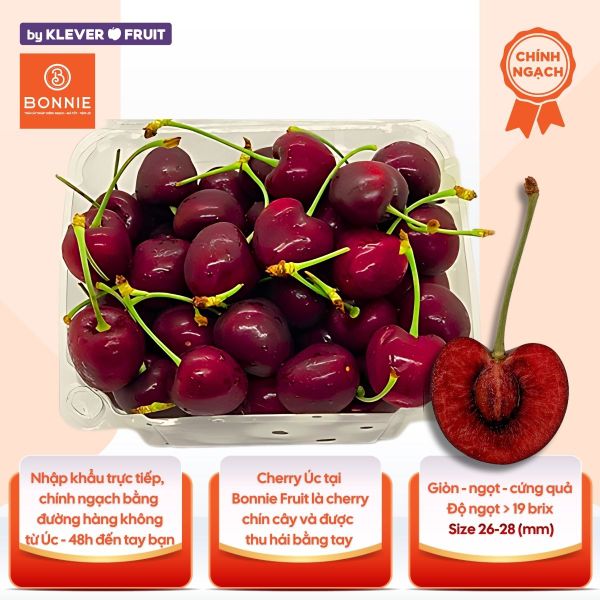 Cherry Đỏ Úc Size 26 - 28mm - Australian Cherries