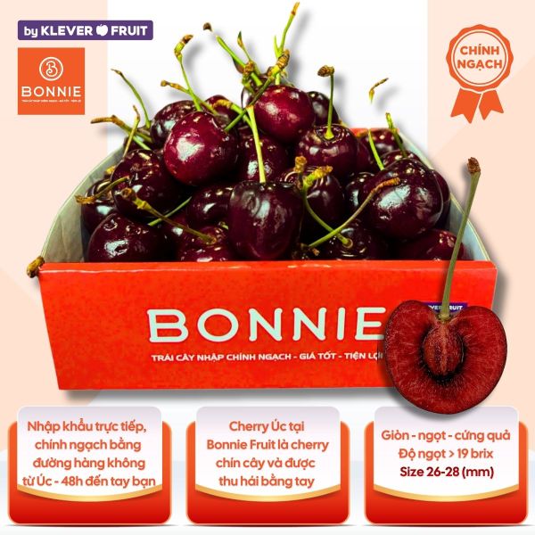 Cherry Đỏ Úc Size 26 - 28mm - Australian Cherries