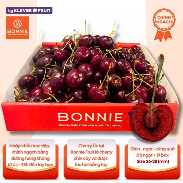 Cherry Đỏ Úc Size 26 - 28mm - Australian Cherries