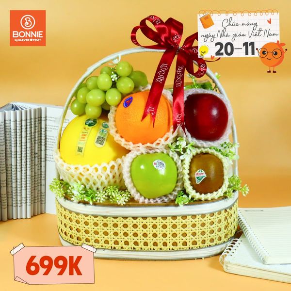 Giỏ Quà Trái Cây Tươi Nhập Khẩu Tặng 20/11