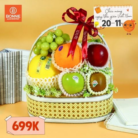 Giỏ Quà Trái Cây Tươi Nhập Khẩu Tặng 20/11