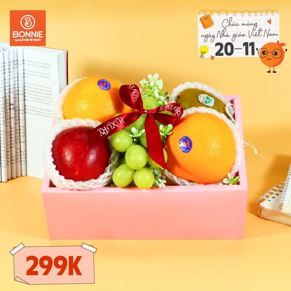 Hộp Quà 20/11 Tone Hồng Nhẹ Nhàng Tặng Cô Giáo