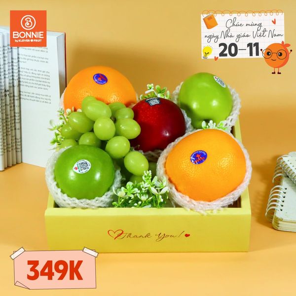 Hộp Quà 20/11 Tone Vàng Tặng Thầy