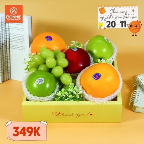 Hộp Quà 20/11 Tone Vàng Tặng Thầy