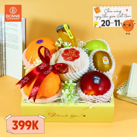 Hộp Quà Tặng 20/11 Trái Cây Mix Nước Ép