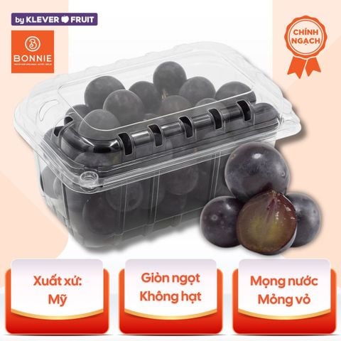 Nho Đen Không Hạt Adora Mỹ - Nho Mỹ