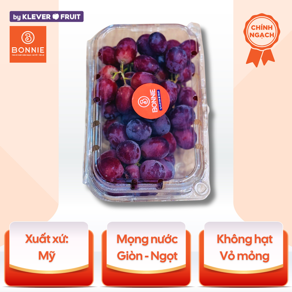 Nho Đỏ Không Hạt Mỹ - Nho Mỹ