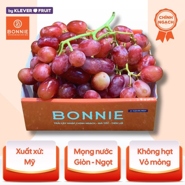 Nho Đỏ Không Hạt Mỹ - Nho Mỹ