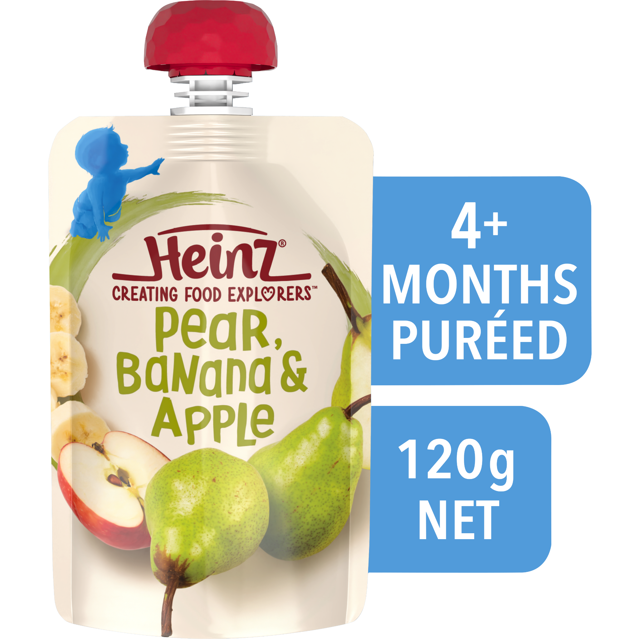  Túi Dinh Dưỡng Lê, Chuối Và Táo Nghiền HEINZ 120g - Heinz pear banana apple 