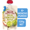 Túi Dinh Dưỡng Lê, Chuối Và Táo Nghiền HEINZ 120g - Heinz pear banana apple 