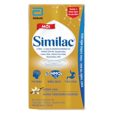 Sữa nước Simila Hương Vani lốc 4 hộp 110ml