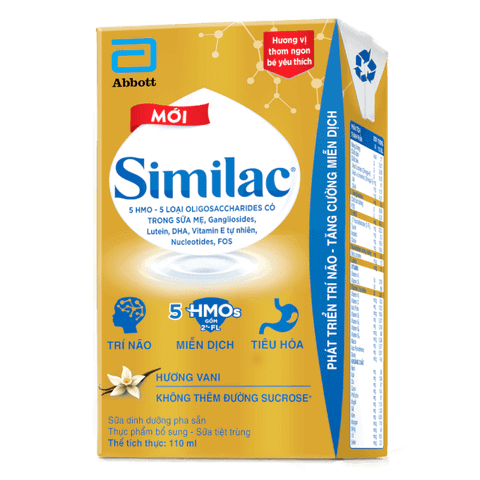 Sữa nước Simila Hương Vani lốc 4 hộp 110ml