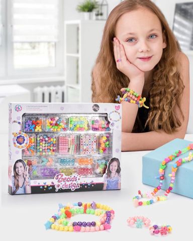 Hộp xâu vòng A6, bộ xâu hạt vòng DIY sáng tạo Becids design (30 điểm)