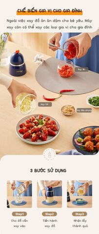 Máy xay Hattiecs nâng cấp 8 lưỡi - HCP-A7