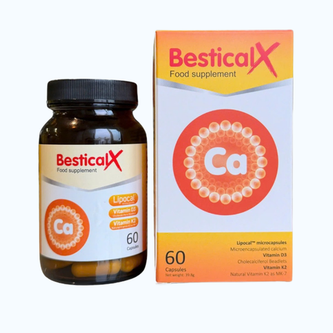 BESTICAL X Bổ Sung Canxi D3 K2 Cho Trẻ Từ 8 Tuổi (Hộp 60 viên)