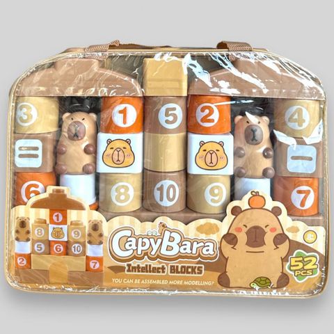 Túi đồ chơi xếp hình CapyBara Intellect Blocks – 52 chi tiết