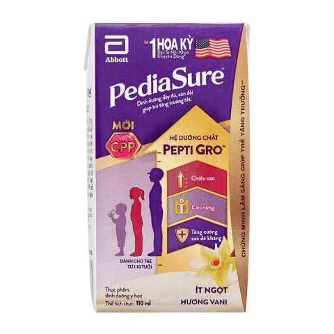 Sữa Nước PediaSure 110ml Abbott Chính Hãng Pha Sẵn Cho Bé 1–10 Tuổi | Hỗ Trợ Tăng Cân Chiều Cao