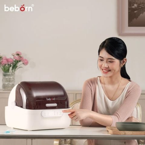Máy úp bình sữa, tiệt trùng UVC, sấy khô và bảo quản Beborn SB01