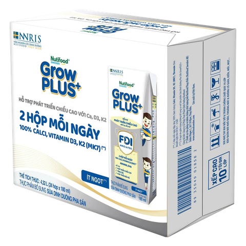 SBPS Nutifood GrowPLUS+ Cao Lớn Bạc
